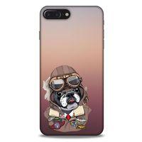 Animax Pilot Bulldog Apple Iphone 7 Plus Kılıf Desenli Silikon