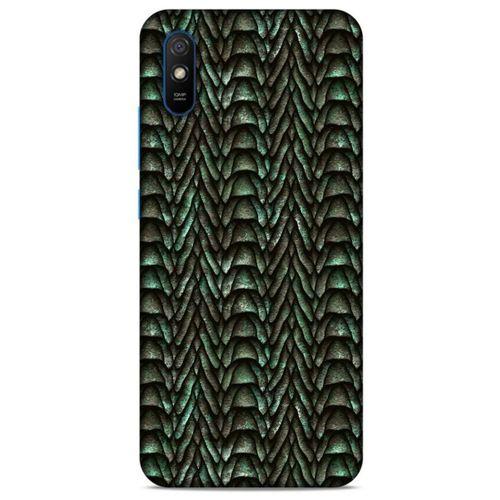 Xiaomi Redmi 9A Kılıf Dragons (9) Kılıf Ejderha Cilt Açık Yeşil