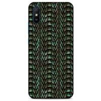 Xiaomi Redmi 9A Kılıf Dragons (9) Kılıf Ejderha Cilt Açık Yeşil