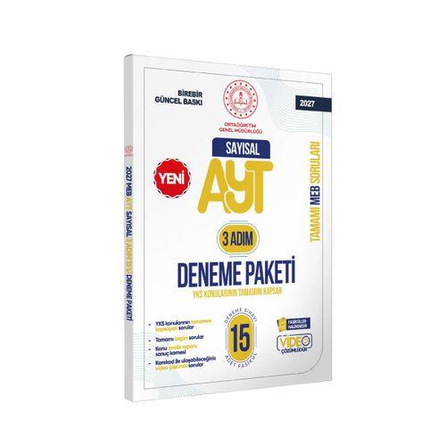 2027 3 Adım YKS-AYT Sayısal MEBİ Özgün Sorular 15li Deneme Fasikül Paketi Video Çözümlü BASKI ÜCRETİ