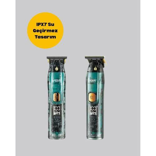 Vgr V-695 Şarjlı Profesyonel Erkek Saç Sakal Tıraş Makinesi Ipx7 Su Geçirmez