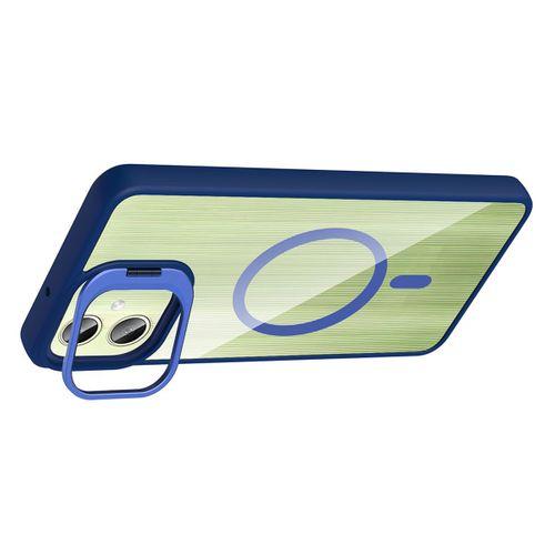 Galaxy A06 Kılıf Standlı ve Kamera Lens Hediyeli M-Safe Şarj Özellikli Zore Etro Kapak