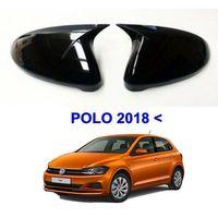 Volkswagen Polo Uyumlu 2017 Sonrası Batman Yarasa Ayna Kapağı (Parlak Siyah)