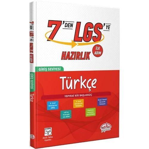 7 den LGS ye Hazırlık Türkçe Editör Yayınları