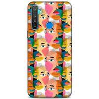 Lopard Oppo Realme 5i Uyumlu Kılıf Sürreal Yüzler ♀ (6) Silikon Kılıf Desenli
