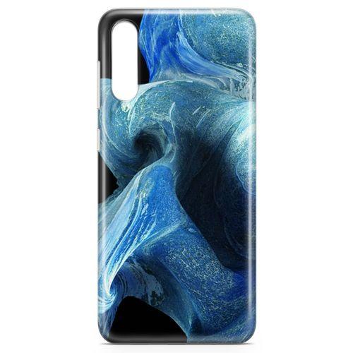 Samsung Galaxy A50s Kılıf Mavi Kumlar Arka Kapak Koruma Desenli Full Koruyucu