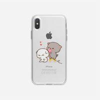 iPhone X / Xs Şirin Ayıcıklar Şeffaf Telefon Kılıfı