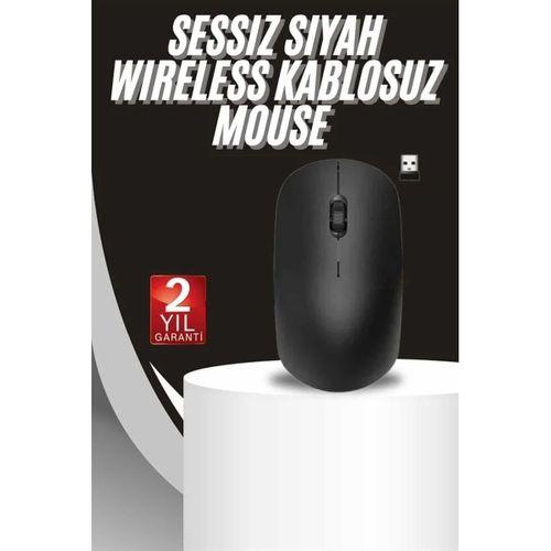 Ergonomik Tasarım Kablosuz Siyah Mouse Hassas Uzun Ömürlü