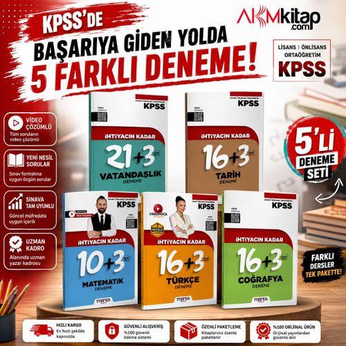 Marka Yayınları KPSS İhtiyacın Kadar Deneme Seti 5 Kitap