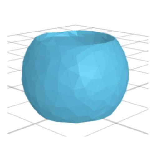 Düşük Poligon Daire Saksı (Bu ürün Sadece Plastik parçadır - Almadan Önce Soru Sorabilirsiniz)