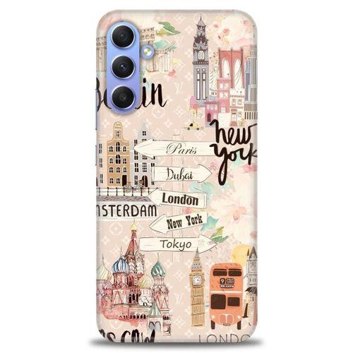 Samsung Galaxy A24 Kılıf HD Baskılı Kılıf - Berlin Set + Tam Ekran Koruyucu