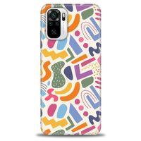 Xiaomi Redmi Note 10S Kılıf HD Baskılı Kılıf - Color + Tam Ekran Koruyucu