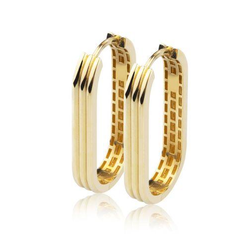 Üçlü Bant Altın Küpe HSM10046