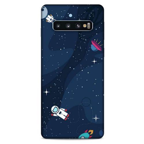 Samsung Galaxy S10 Uyumlu Kılıf Mavi Delisi (23) Ultra Koruma Kılıfı Nasa
