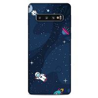 Samsung Galaxy S10 Uyumlu Kılıf Mavi Delisi (23) Ultra Koruma Kılıfı Nasa