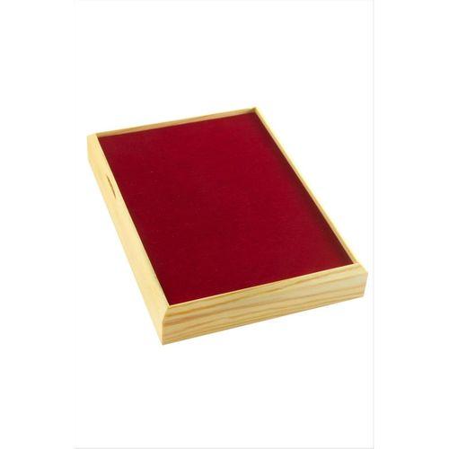 Ahşap Anfora Kumaş Piercing Küpelik 18*24 cm