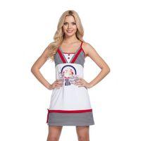 2421 Berrak Bayan Cizgili Cruise Elbise