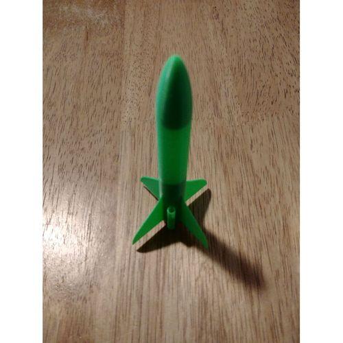 Spiral Baskı 13mm Model Roket - 3720756