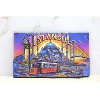Ahşap İstanbul Temalı Magnet - Model 13