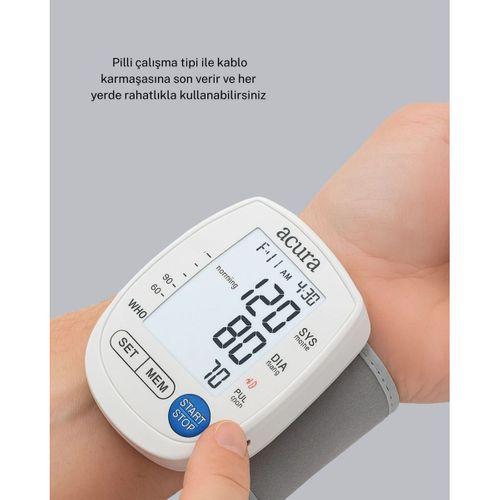 Şarjlı Ve Pilli Bilek Tansiyon Ölçer Dijital Ekran Hafıza Kayıtlı