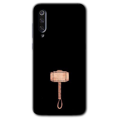 Xiaomi Mi 9 Kılıf Baskılı Kapak - Thor Çekiç + 5D Tam Kaplayan Cam