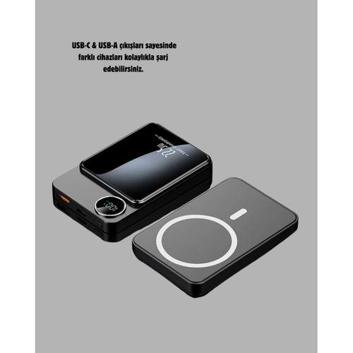 Manyetik Güç Bankası 15w Kablosuz 20w Pd Hızlı Şarj