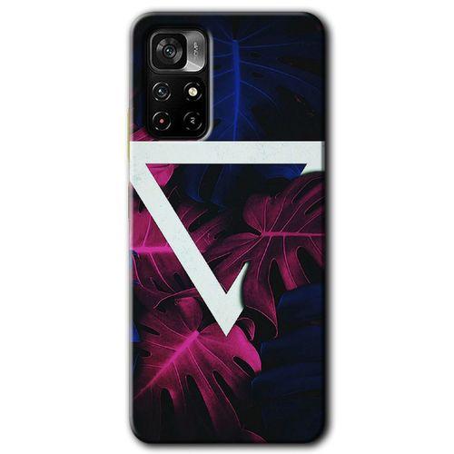 Redmi Note 11T Kılıf HD Desen Baskılı Arka Kapak - Mekanik Yaprak + Kırılmaz Cam