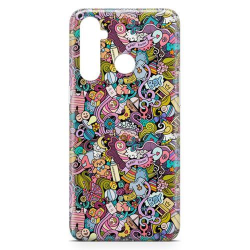 Realme 5 Pro Kılıf Erkek Bebek Giyim Doodle Arka Kapak Koruma Desenli Full Koruyucu