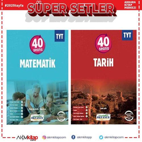 Okyanus TYT Matematik ve Tarih 40 Seansta Soru Bankası Seti 2 Kitap
