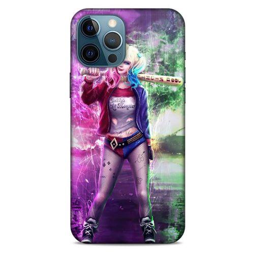 Apple iPhone 12 Pro Max Uyumlu Kılıf Harley Quinn (30) Silicone Case Koyu kahverengi