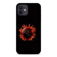 Lopard Apple iPhone 12 Uyumlu Kılıf FireX (47) Crystal Flex Kılıf Satürn Ateşi