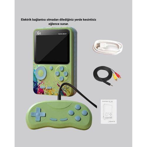 500 Oyunlu G5 Retro Mini Oyun Konsolu 3 İnç Ekran Ve Av Tv Desteği