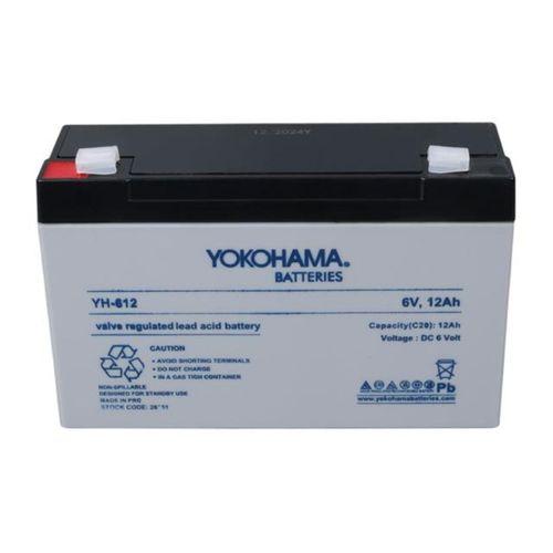 Yokohama YH-612 6 Volt - 12 Amper Akü (150x50x94 mm)