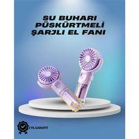 Su Sisi Püskürtmeli Taşınabilir El Fanı – Çocuk Ve Öğrencilere Uygun, Kamp Ve Seyahat İçin