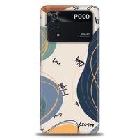 Xiaomi Poco M4 Pro 4G Kılıf HD Baskılı Kılıf - Happy + Tam Ekran Koruyucu