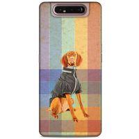 Samsung Galaxy A80 Kılıf Köpek Kıyafetleri (36) Glitter Kılıf Alman Pointer
