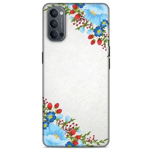 Lopard Oppo Reno 4 Uyumlu Kılıf Bahar (18) Telefon Kılıfları Mavi Kırmızı