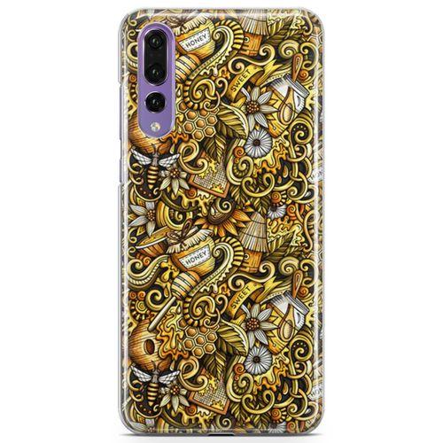 Huawei P20 Pro Kılıf Honey Doodle Arka Kapak Koruma Desenli Full Koruyucu
