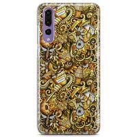 Huawei P20 Pro Kılıf Honey Doodle Arka Kapak Koruma Desenli Full Koruyucu