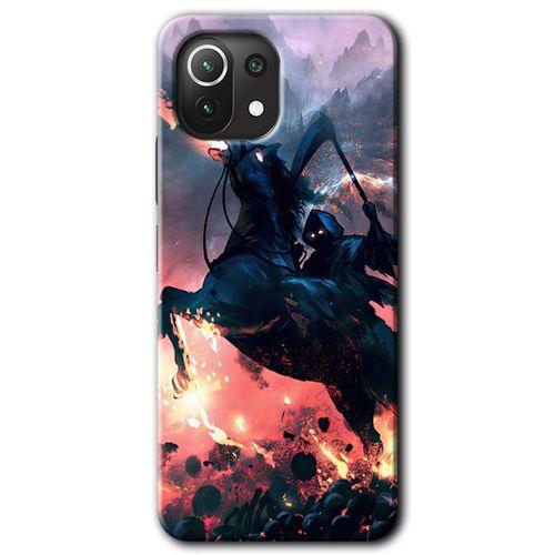 Potkal Hediye Fabrikası Xiaomi Mi 11 Lite Kılıf HD Desen Baskılı Arka Kapak - Bloodhorne