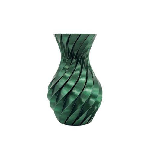 3d Spiral Yeşil Vazo Modern Tasarım Dekoratif Ev Ve Ofis Aksesuarı