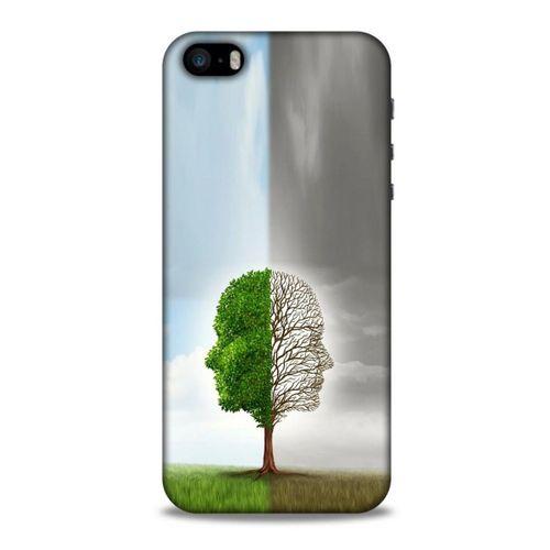 Apple Iphone 5 Kılıf Depresyon (35) Fit Design Kılıf Toz Pembe Lacivert