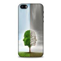 Apple Iphone 5 Kılıf Depresyon (35) Fit Design Kılıf Toz Pembe Lacivert