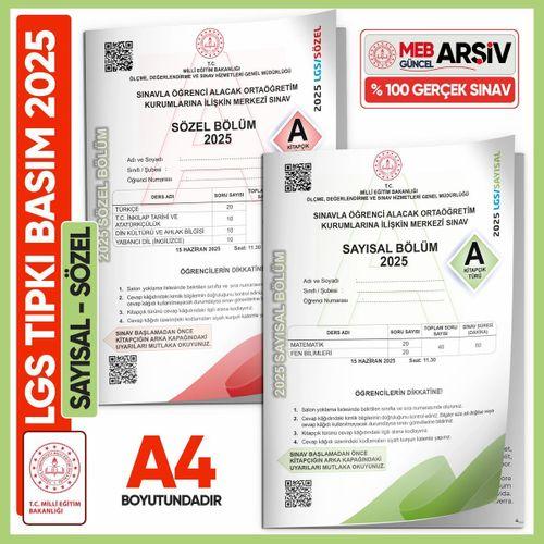 2025 LGS MEB Birebir Tıpkı Basım Çıkmış Soru Say-Söz Kitapçıkları (Video/PDF Çözümlü Türkiye Geneli)