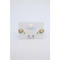 Çoklu Set Küpe - Altın