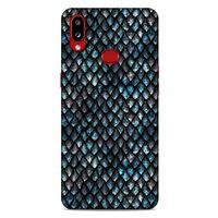 Samsung Galaxy A10s Kılıf Dragons (10) Full Koruma Kılıfı Ejderha Skin Mavi Beyaz