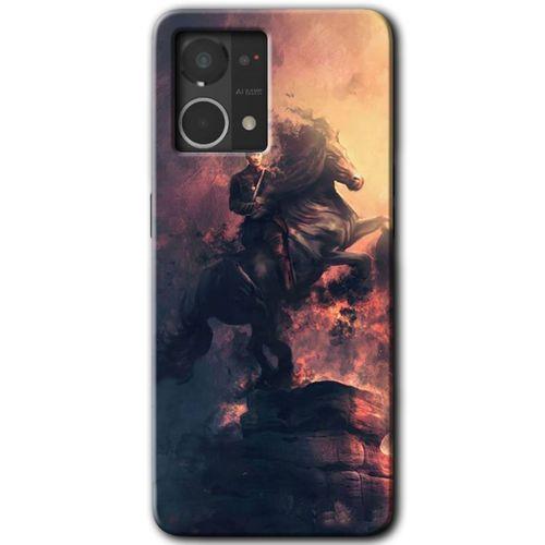 Oppo Reno 7 4G Kılıf HD Desen Baskılı Arka Kapak - Atatürk Portre + Kırılmaz Cam