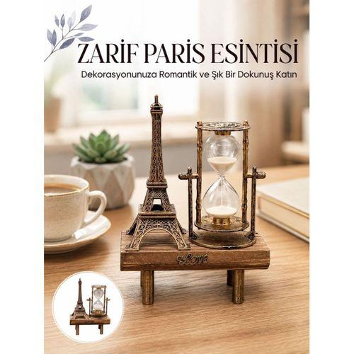 Paris Eyfel Kulesi Hediyelik Eyfel Retro Kum Saati Dekoratif Eşya Yeni Nesil