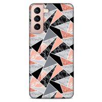 Lopard Samsung Galaxy S21 Uyumlu Kılıf Mermer Desenli (32) Soft Silikon Kılıf