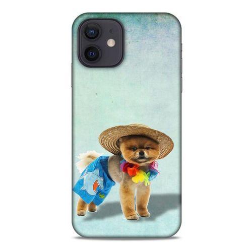Apple iPhone 12 Kılıf Köpek Kıyafetleri (16) Kalın Kılıf Pomeranian Şort
